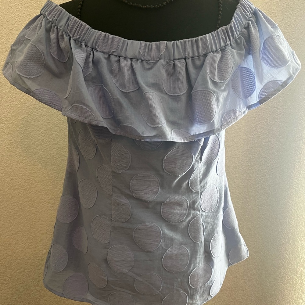 Periwinkle off shoulder top